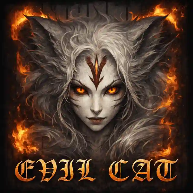 Evil Cat online slot game by kkkkbet