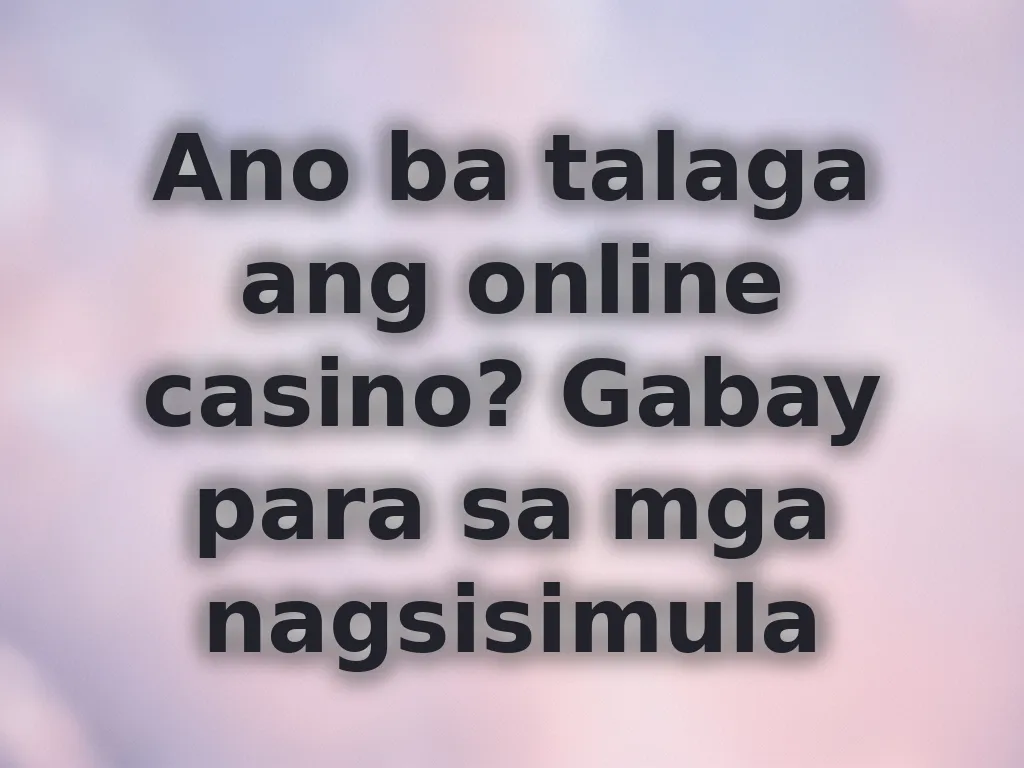 Basics ng betting